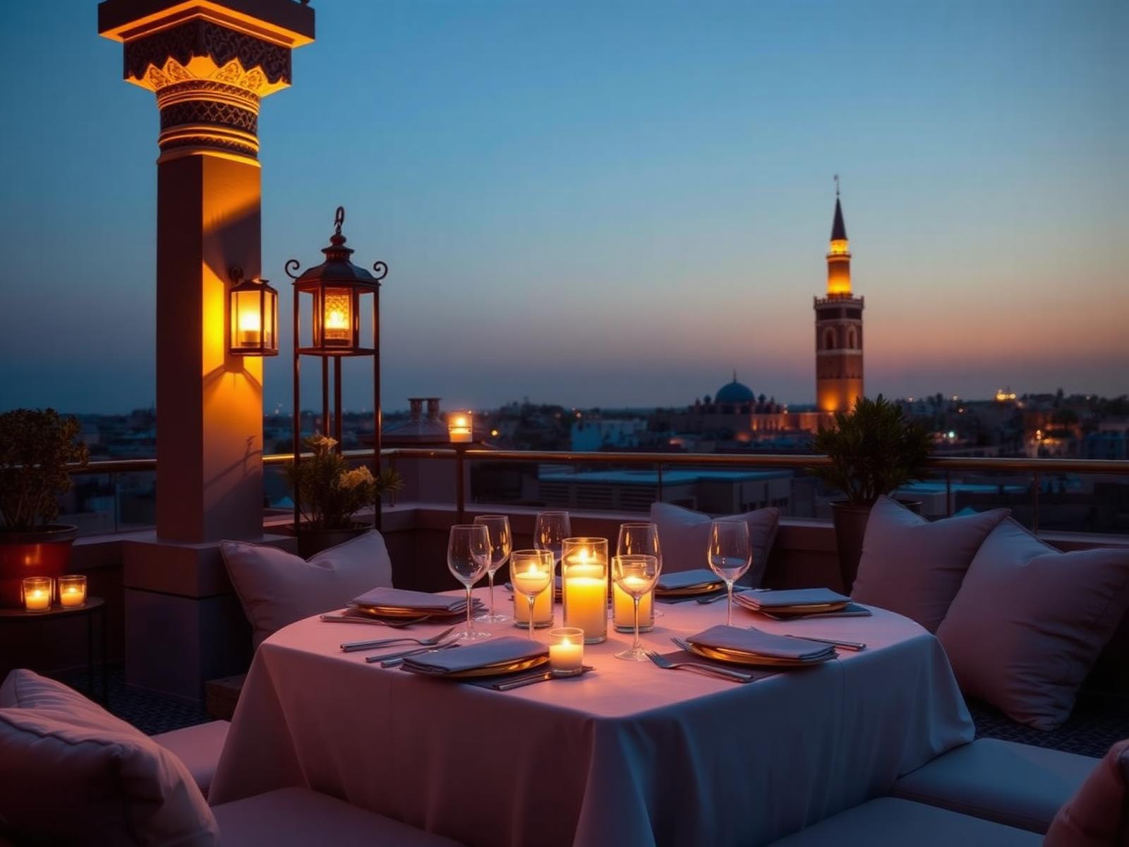 Luxury Moroccan rooftop